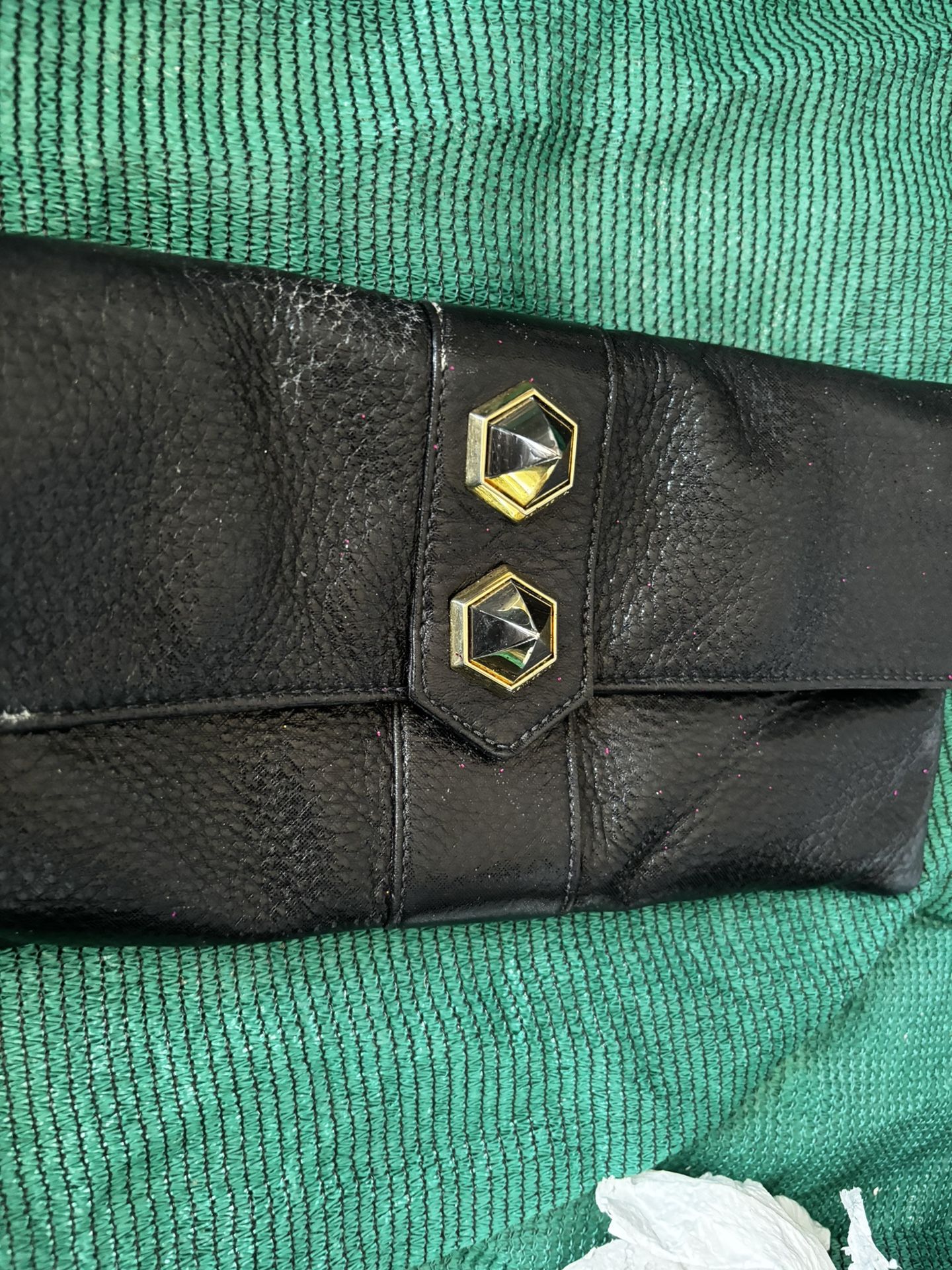 HENRI BENDEL Wristlet stone Clutch rhinestone handbag diamond dress suit purse