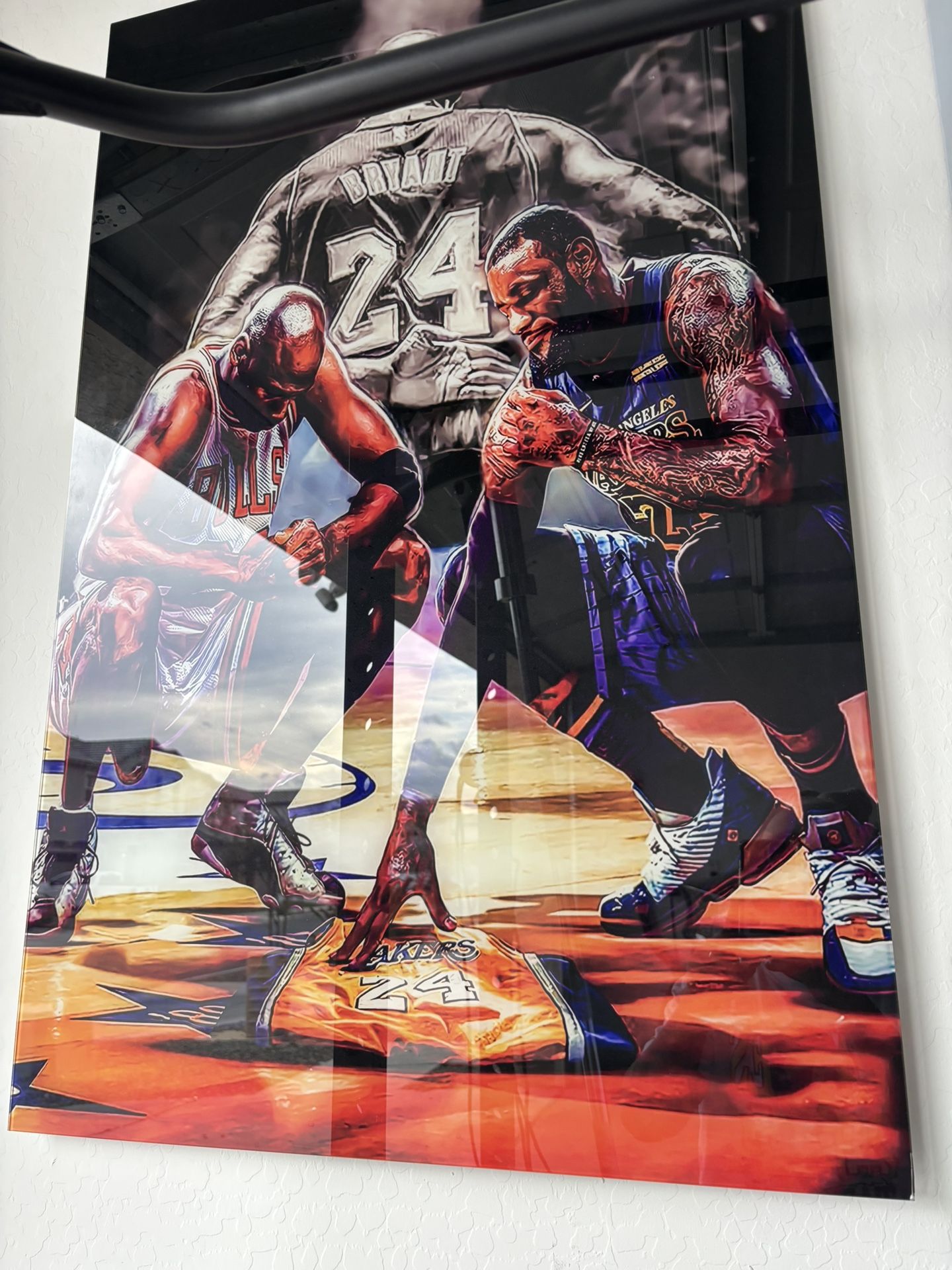 Glass Jordan Kobe LeBron