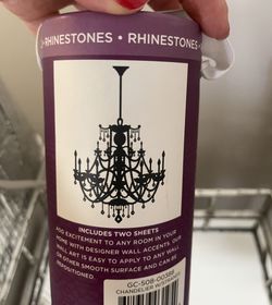 Rhinestone Chandelier Wall Decal Never Opened 