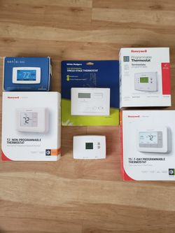 Brand New Programmable and Non-Programmable Thermostats - Various