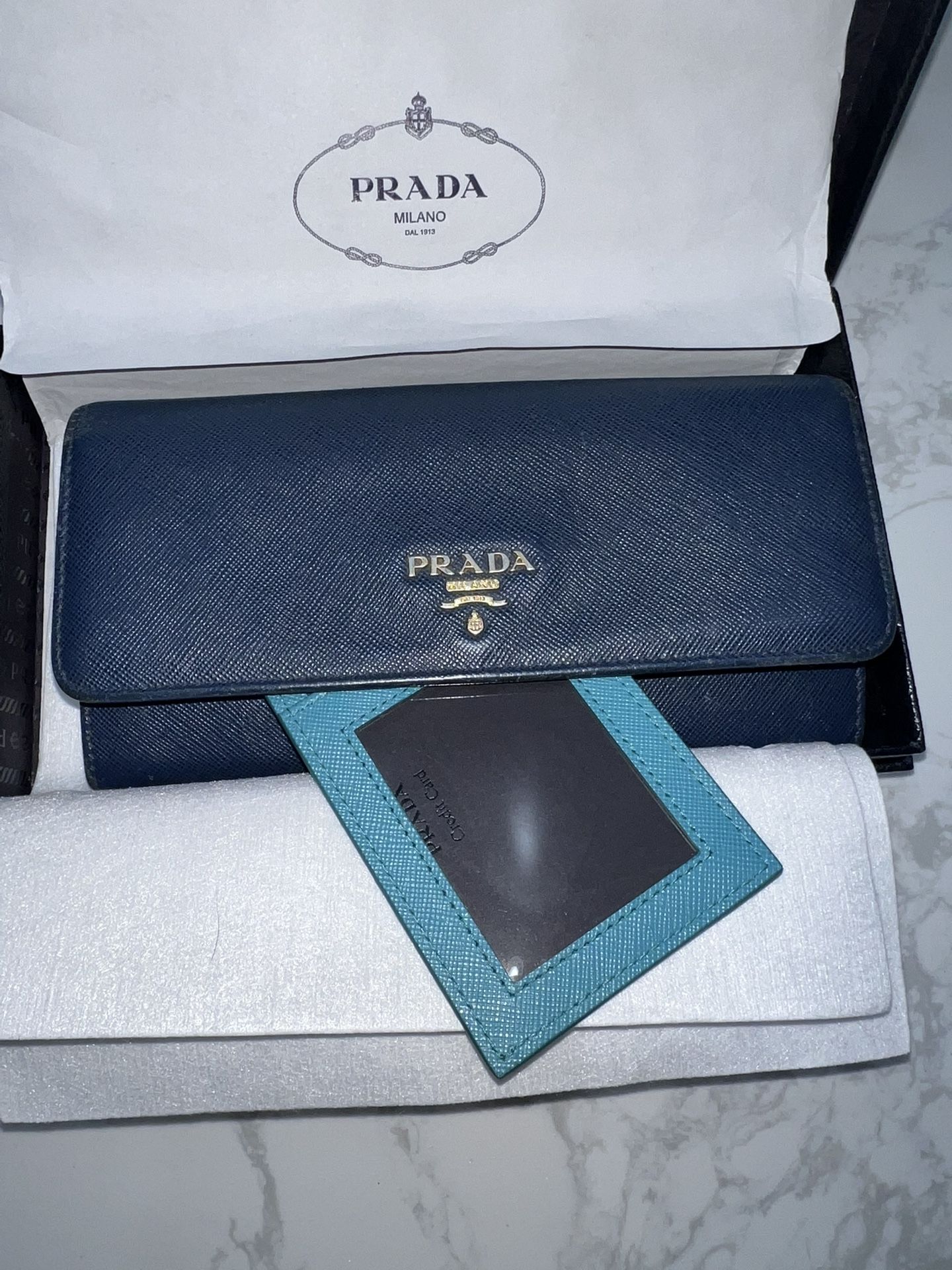 Authentic P R A D A wallet
