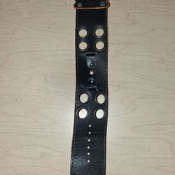 Vintage Heavy Duty Leather Cuff Watch Strap - "Bund" Style