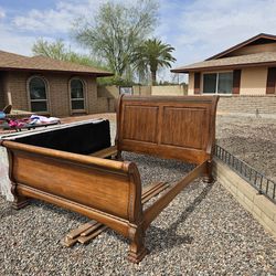 California king bed frame and box spring