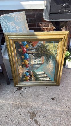Large oil painting on canvas
