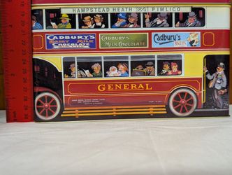 Vintage Cadbury’s London Double-Decker Bus Tin – Collectible Storage Container 