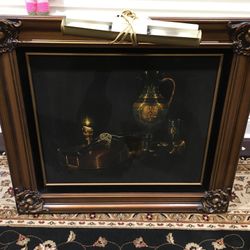 Velvet Painting with light And  Gold frame (Best Offer )(Free Delivery 5 City’s In 3 CTY)