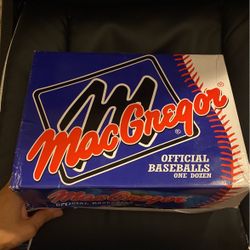 Official Classic MacGregor One Dozen Baseballs ‘12 