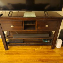 Hardwood Buffet Side Table. 