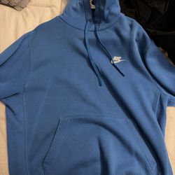 Blue Nike hoodie men’s large 