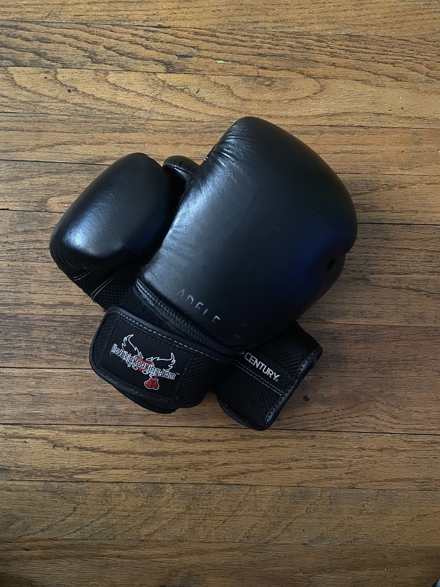 ILoveKickboxing Black 12oz Boxing Gloves