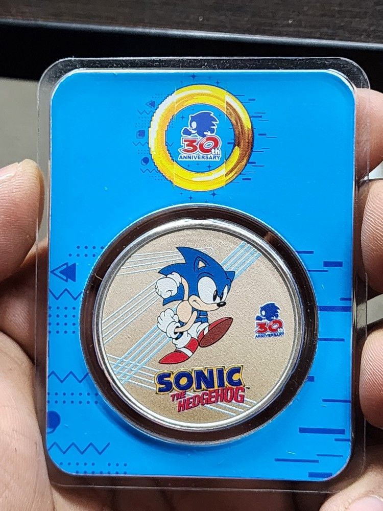 Niue 1 oz Silver Sonic the Hedgehog 30th Anniversary Coin in TEP