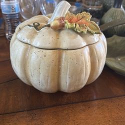 Pumpkin Ceramic  Serving Bowl