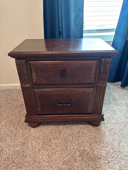 Full size wooden bed frame