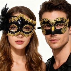 Mardi Gras Masks For Couples / Masquerade Masks