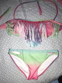 Fringe colorful swimsuit