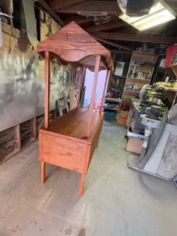Handcrafted Solid Wood Candy Cart