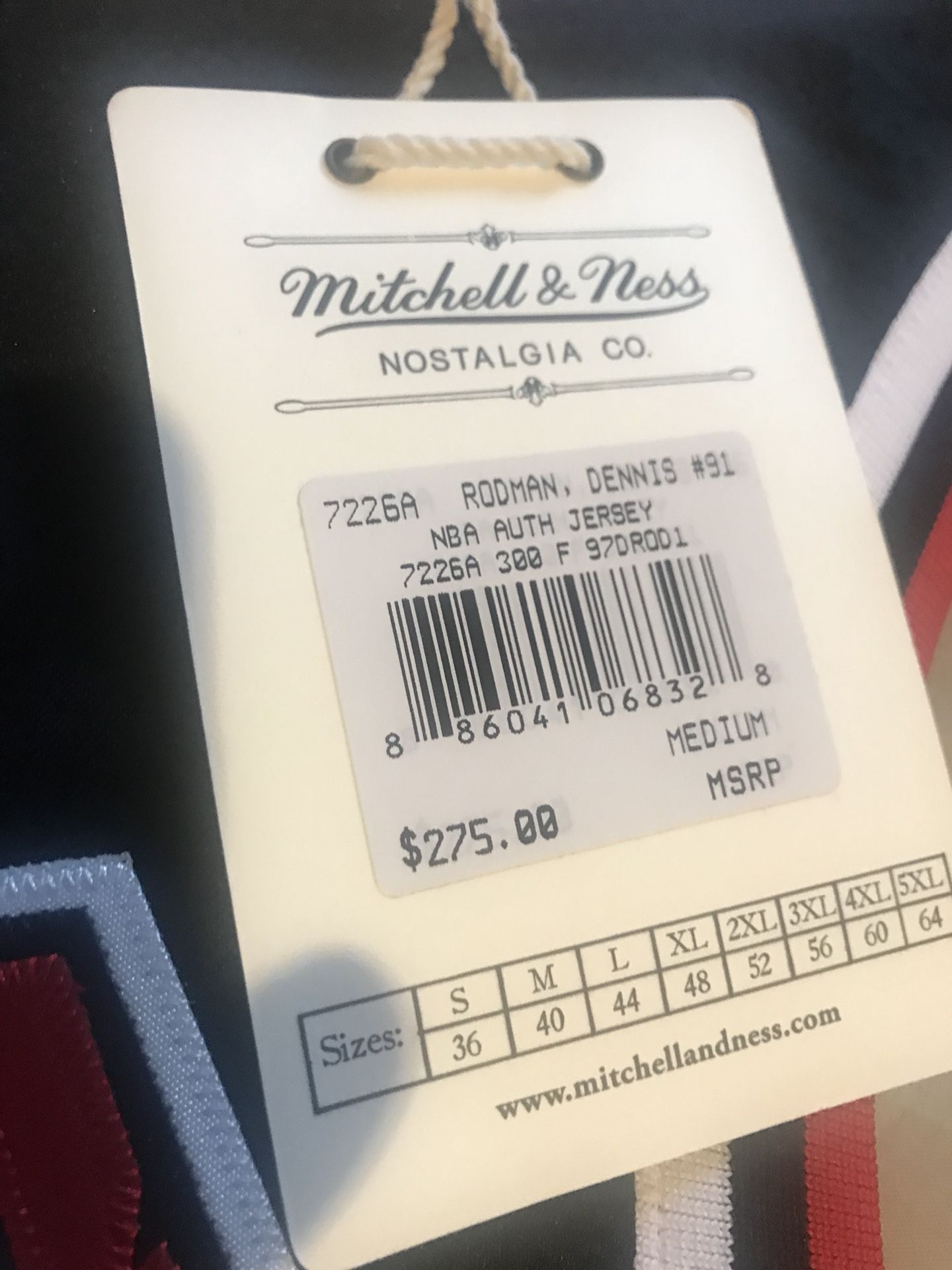 Dennis Rodman Chicago Bulls Mitchell & Ness Hardwood Classics 1995-96  Authentic Jersey for Sale in Buffalo, NY - OfferUp