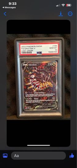 PSA 10 Giratina V Full Art Lost Origin #186