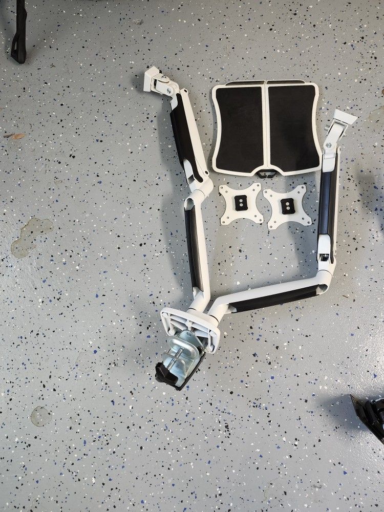 Dual Monitor Arm and Laptop Rest Stand
