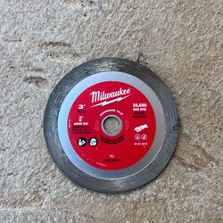 Milwaukee 3 in. Diamond Tile Blade