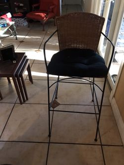 4 Bar Chairs w/ Cushion height 42” & Seat 29 height ( Each)