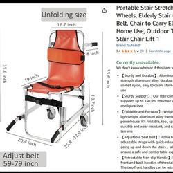 Portable Stair Stretcher Chair