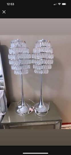 Tall Chandelier Lamps (2)