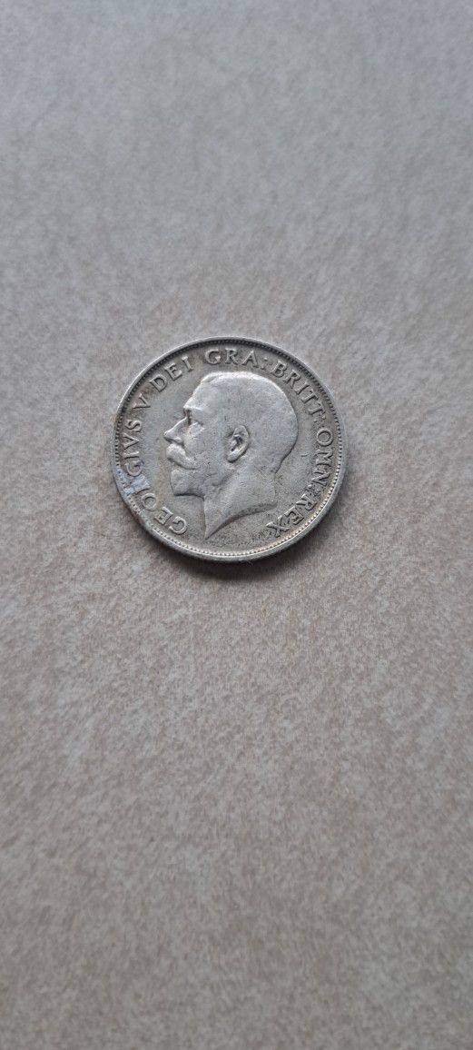Great Britain 1915 Silver One Shilling King George V Coin