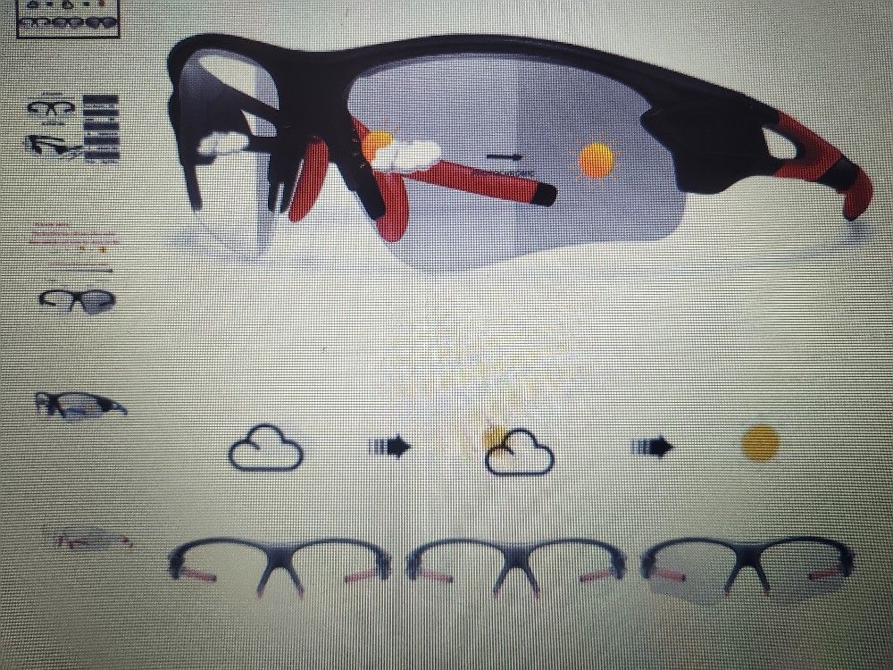 glass they get dark on the Sun.