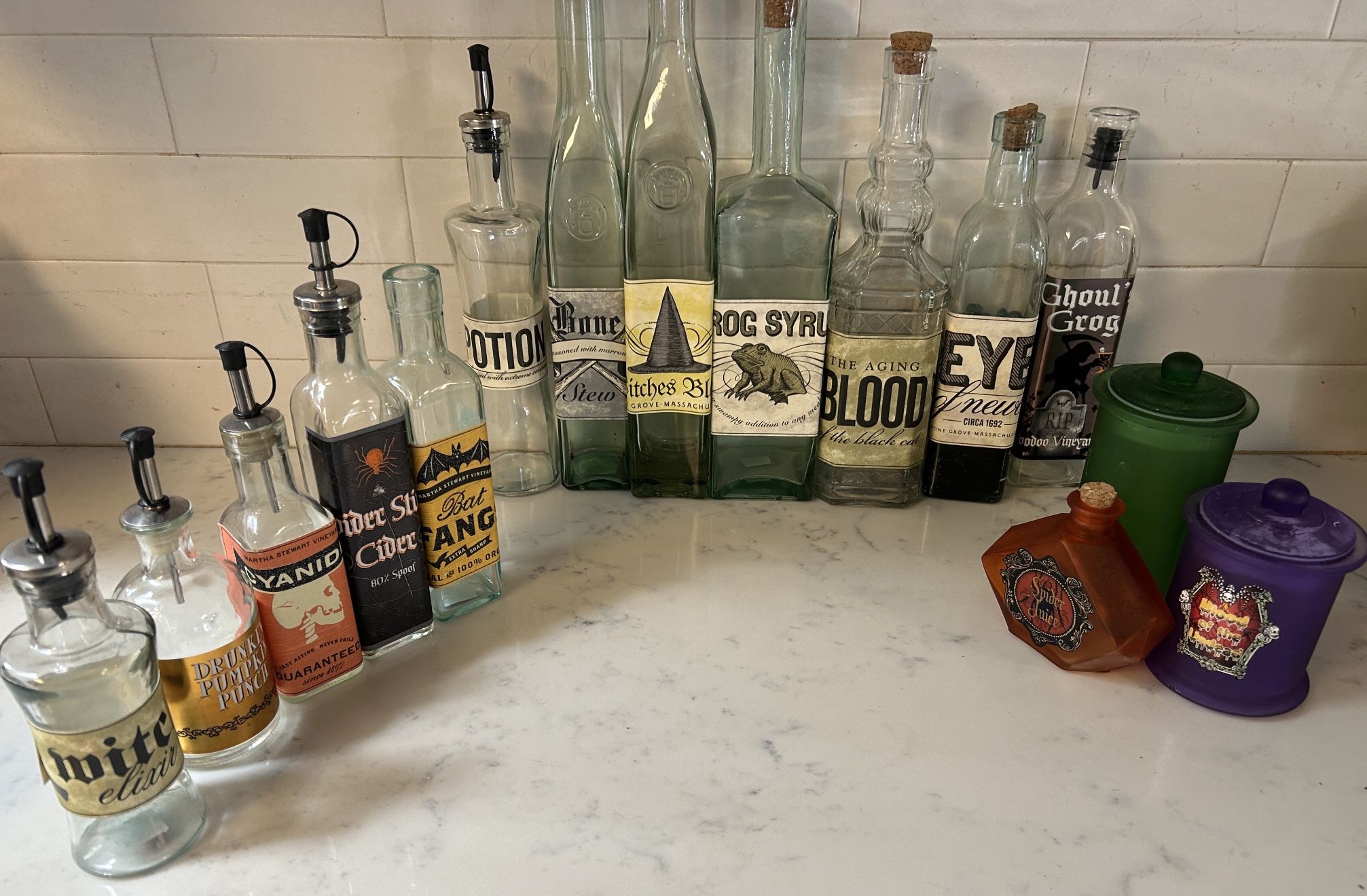 15 Halloween themed bottles