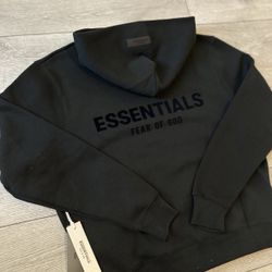 Black Essentials Hoodie
