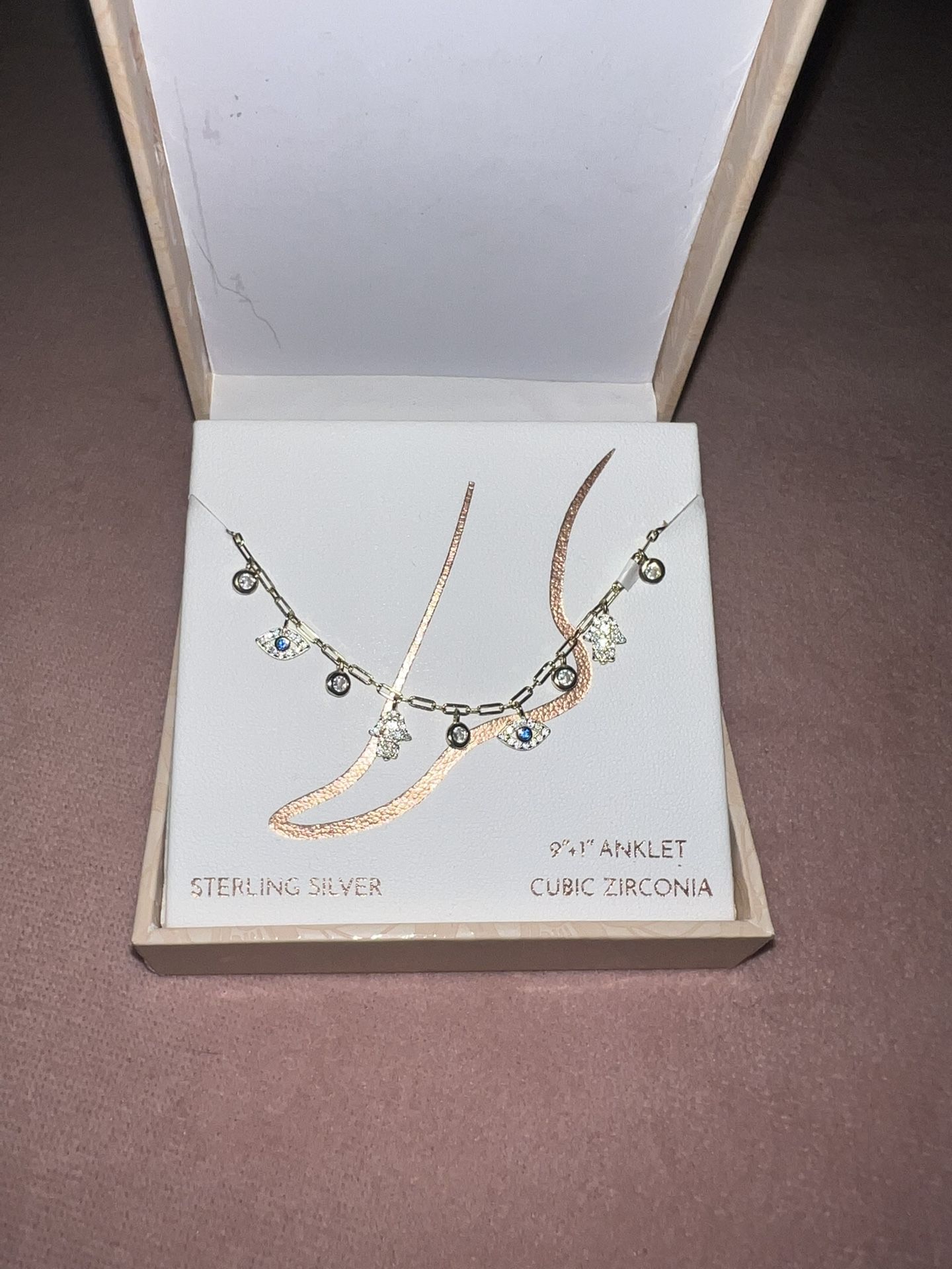 Evil eye anklet
