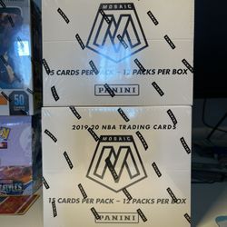 Panini Nba Prizm And Mosaic Sealed Cello & Mega Boxes