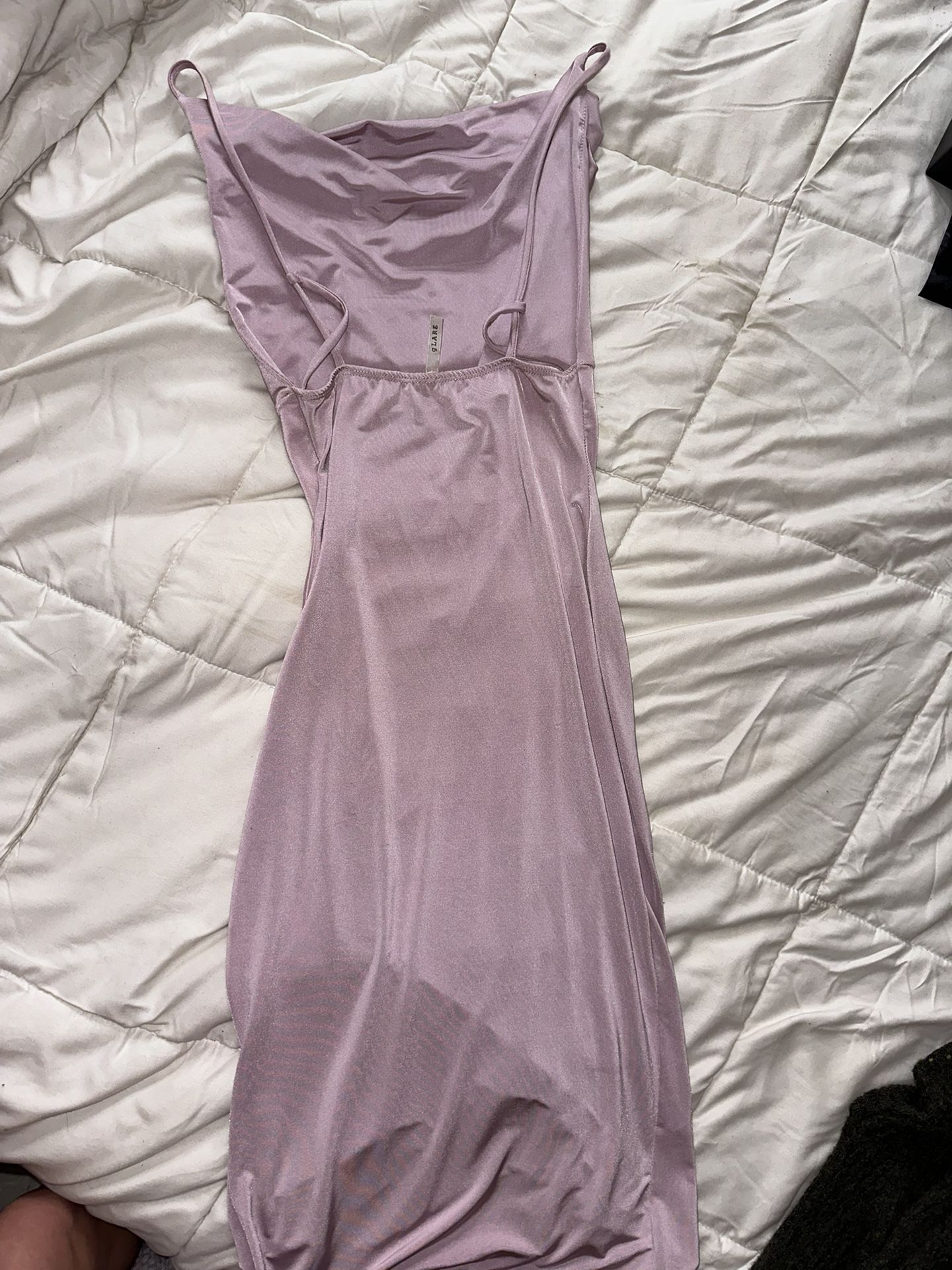 purple midi dress 