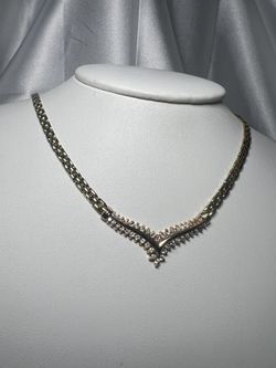 20” 14kyg with diamonds necklace
