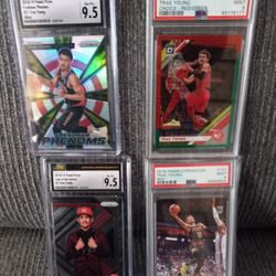 Trae Young Basketball Trading Cards PSA And CSG Graded 