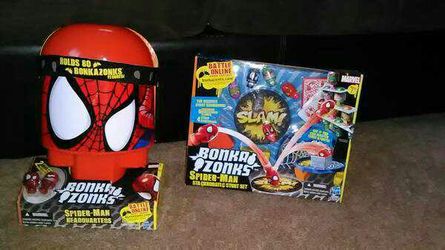 (2) Spiderman Bonka Zonks Toys! Brand New