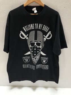2011 Oakland Raiders T Shirt Welcome To My Hood Size XL 