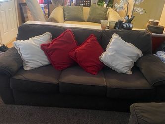 Dark Brown Three Seater Sofa