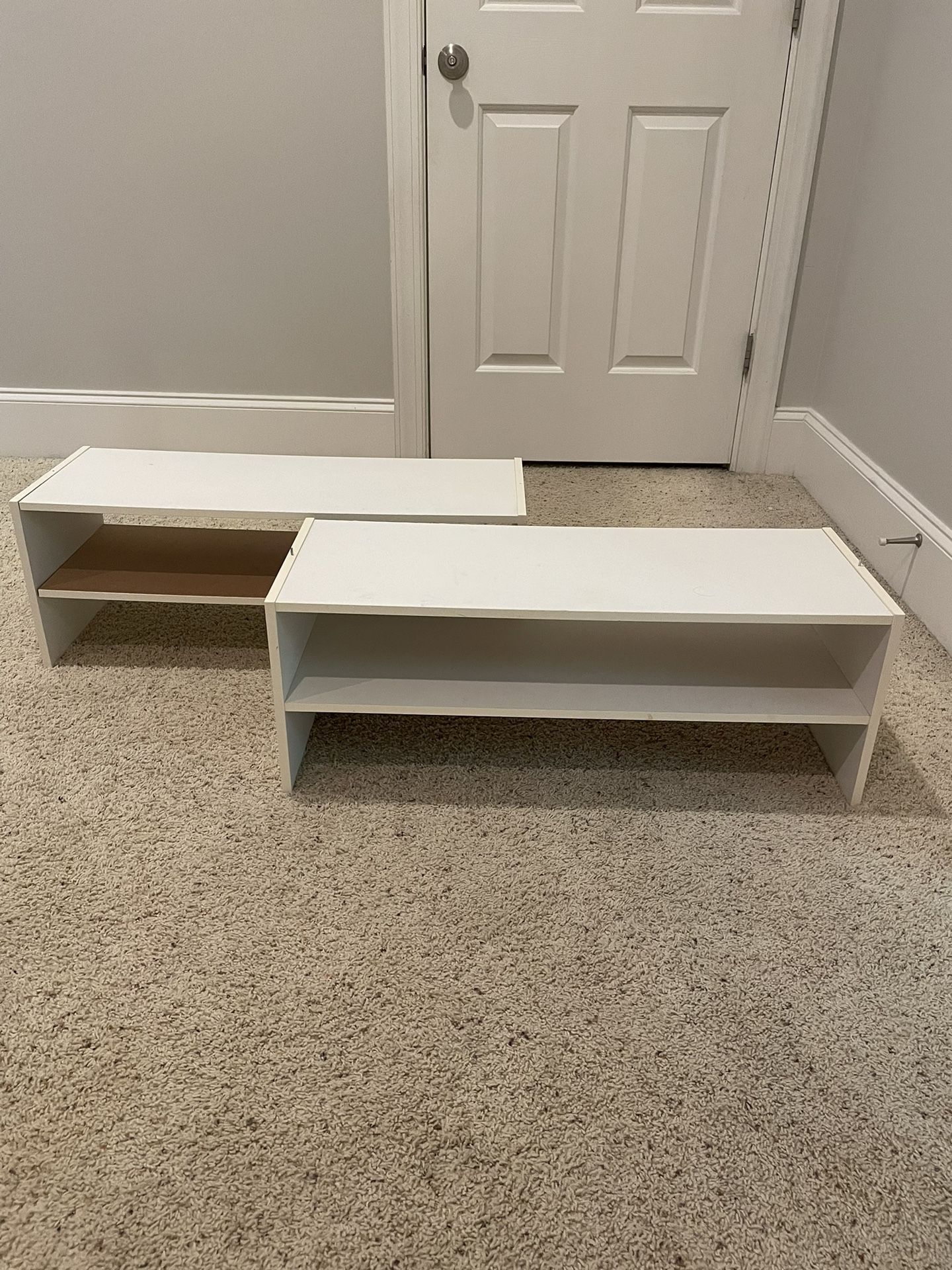 White Stackable Shelves 