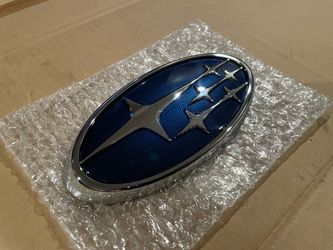 Subaru WRX Used OEM Rear Oval Trunk Emblem 91174VA010 Blue & Chrome Stars 15-21