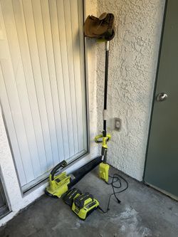 Electric Ryobi Set Leaf Blower And String Trimmer (*Negotiable price*)
