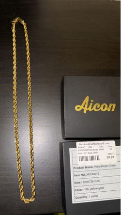 18k rope chain