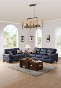 2 PCs Leather Sofa Set