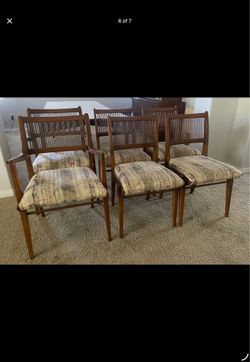 John Van Koert Drexel Profile Chairs Set of 6