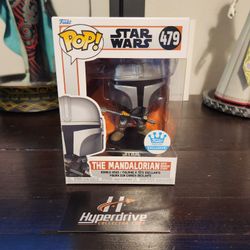 Star Wars The Mandalorian w/ Beskar Staff Funko PoP Vinyl Figure #479 Exclusive