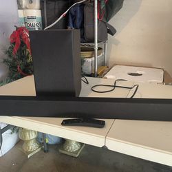 Samsung Soundbar, Subwoofer With Remote.