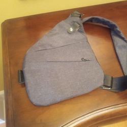 Grey Anti-Theft Sling Travel Bag, BRAND NEW