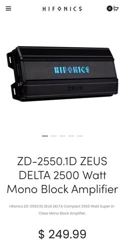 Hifonics ZEUS DELTA amp 2550.1D