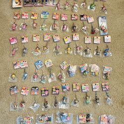 Japanese regional souvenir one piece keychain 55 items